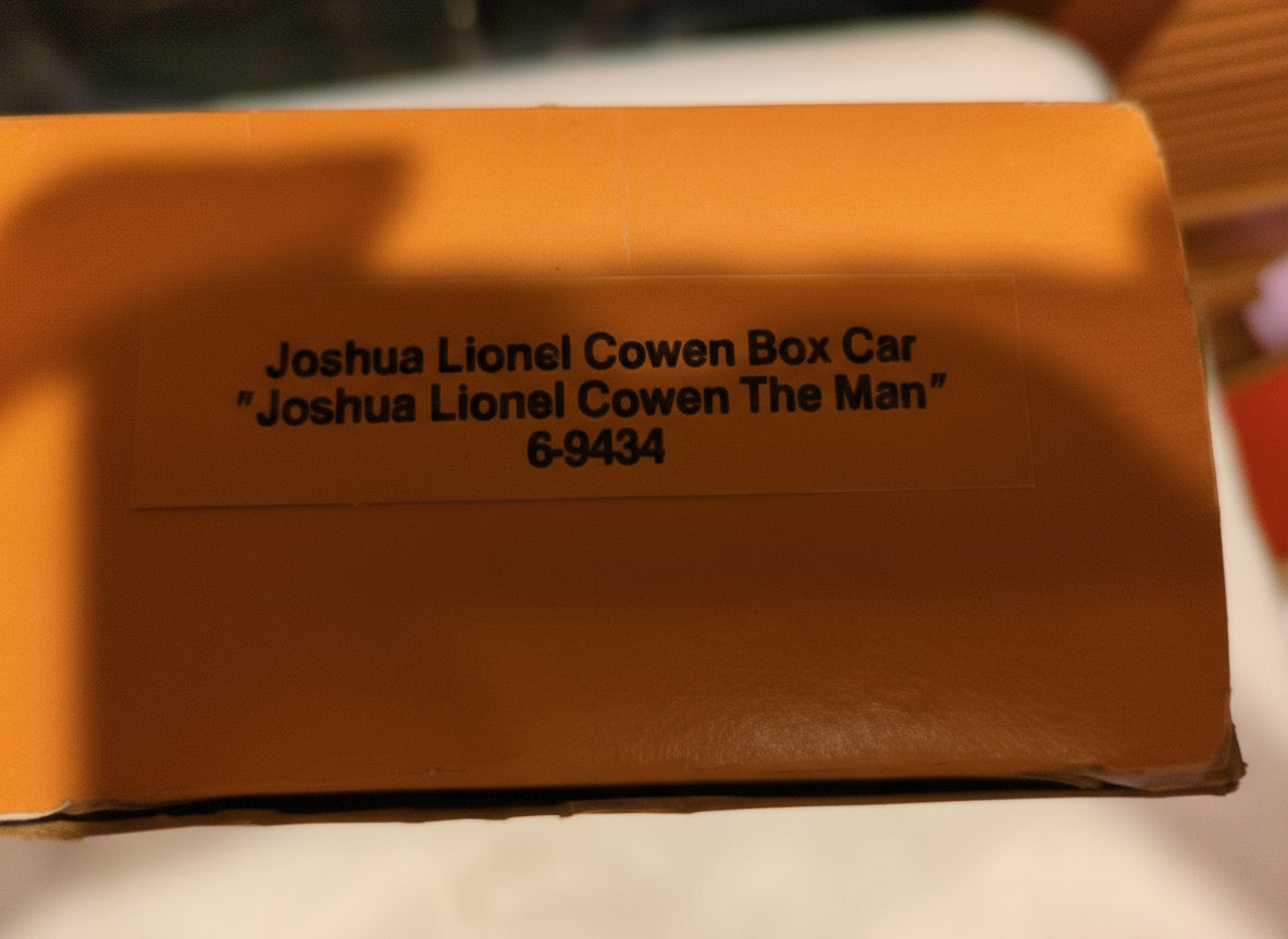 Lionel limited series box car Joshua Lionel Cowen 6-9434