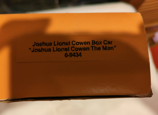 Lionel limited series box car Joshua Lionel Cowen 6-9434