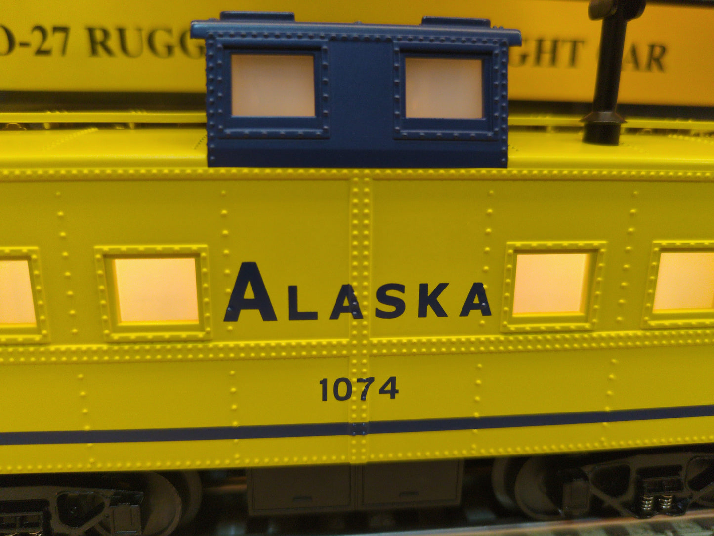 MTH RailKing Rugged Rails Alaska Steel Caboose 30-4158c