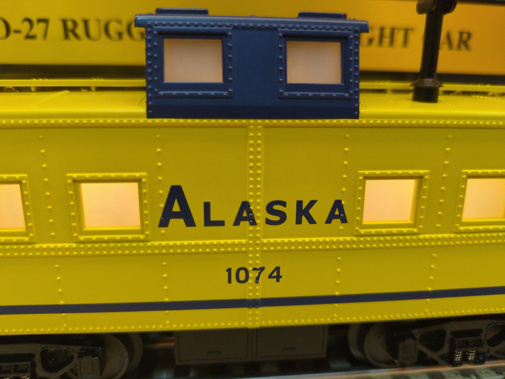 MTH RailKing Rugged Rails Alaska Steel Caboose 30-4158c