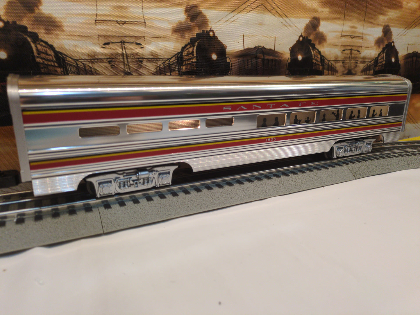 MTH Premier AT&SF El Capitan Aluminum Dining Car 20-6122
