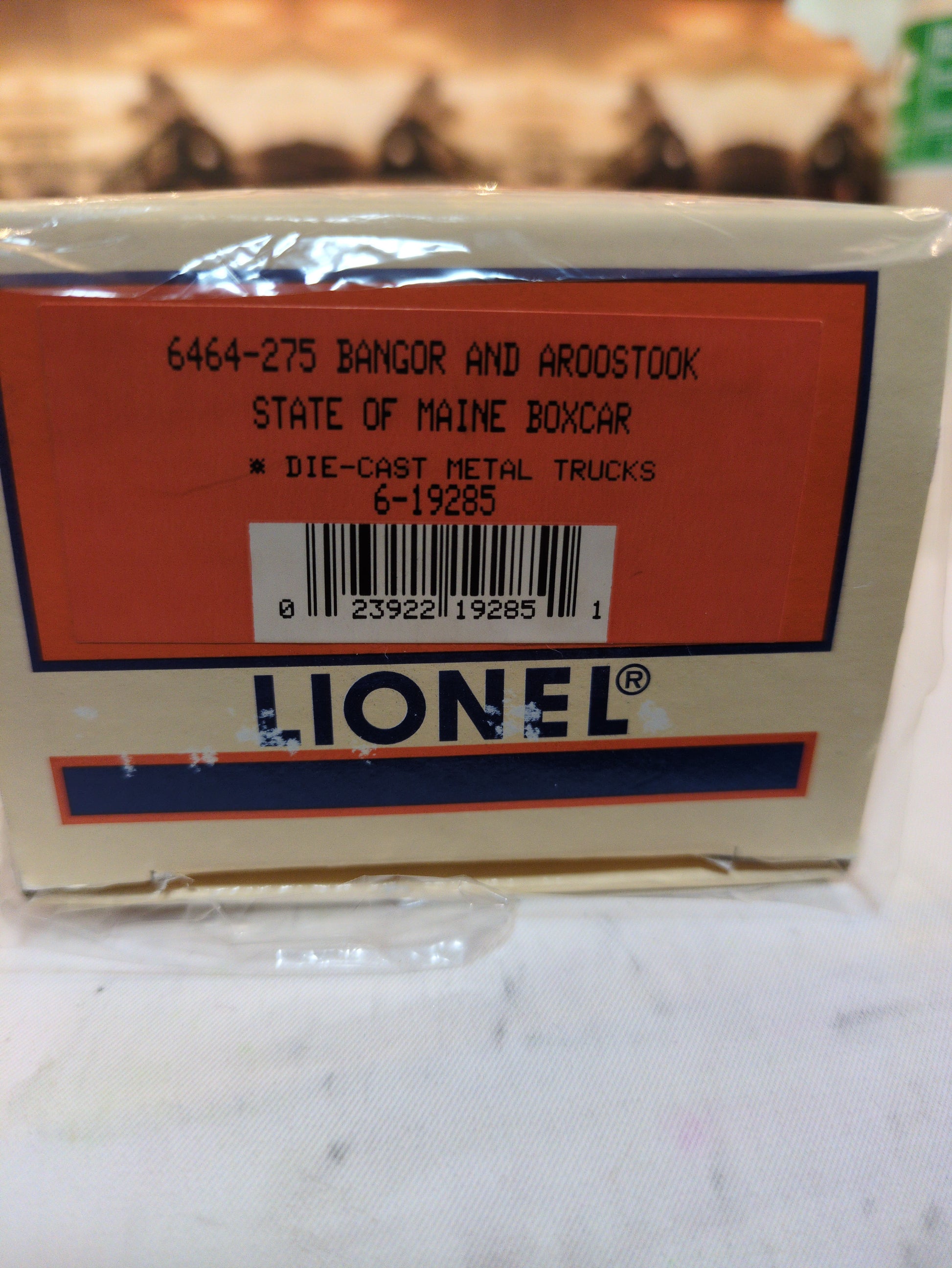 Lionel Bangor and Aroostook State of Maine Boxcar 6-19285