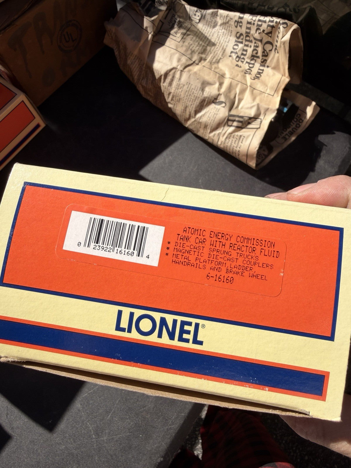 Lionel AEC Reactor Fluid Tank Car #6515-4 6-16160 in original box