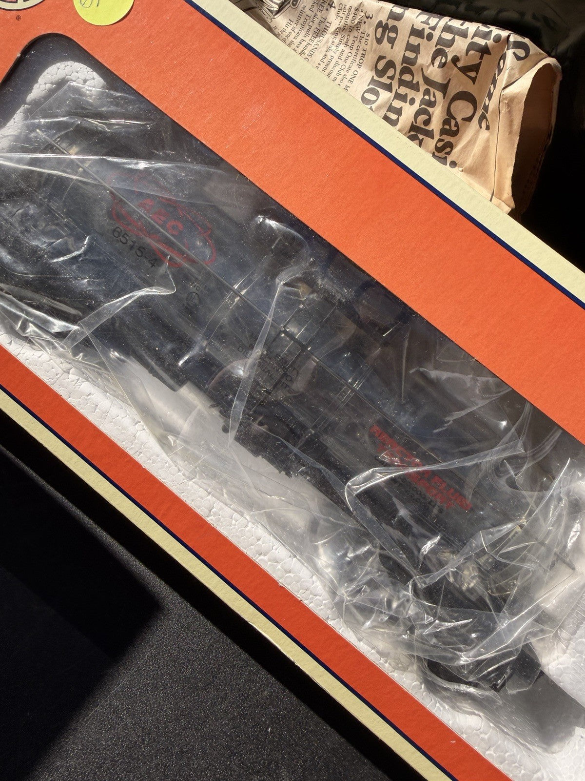 Lionel AEC Reactor Fluid Tank Car #6515-4 6-16160 in original box