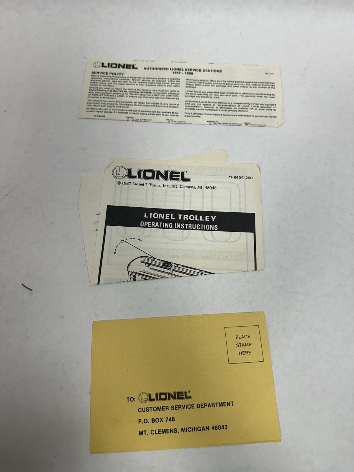 Lionel San Francisco Trolley Trolley 6-18404