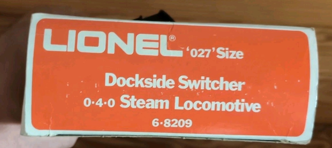 LIONEL 6-8209 DOCKSIDE SWITCHER LOCOMOTIVE With Box Missing Box Film