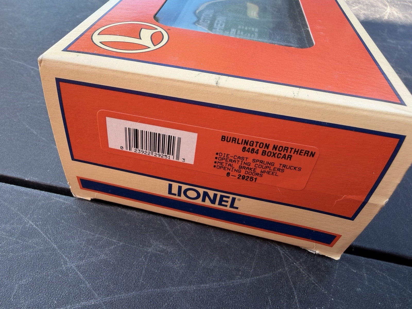 Lionel 6-29251 O Gauge Burlington Northern Boxcar #6464-299 NIB 6D