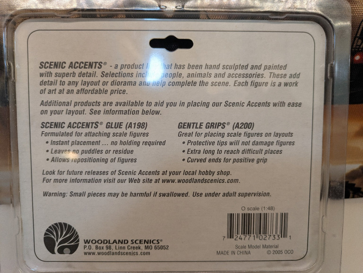 Rear package for Woodland Scenics Scenic Accents A2733 Engineers