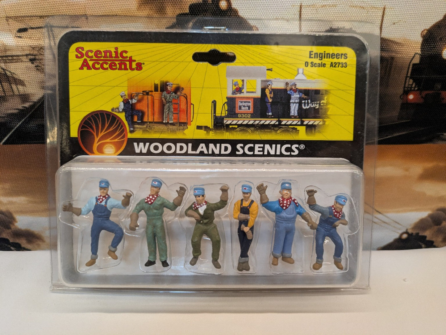 Woodland Scenics Scenic Accents A2733 Engineers O scale figures front packaging